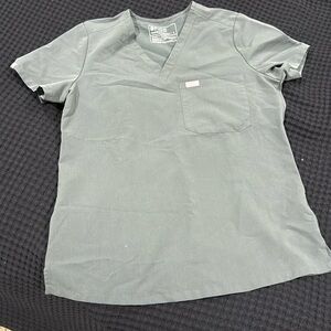 Figs Catarina Moss scrub top S